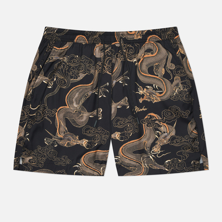 Плавательные шорты  Brandshop Мужские шорты maharishi Dragon Swim, цвет чёрный, размер S