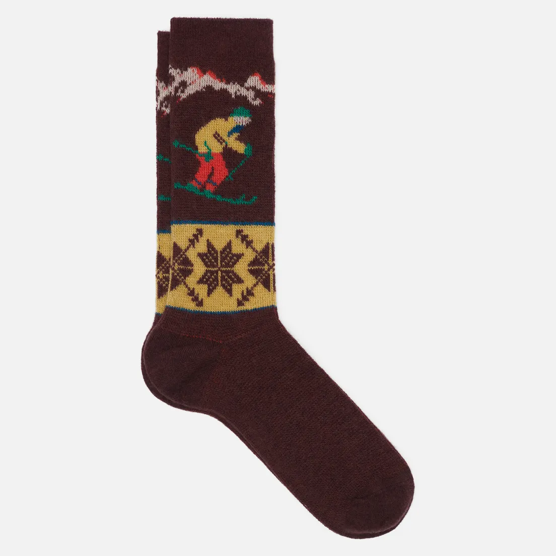 Anonymous Ism Носки Wool Ski Jacquard Crew