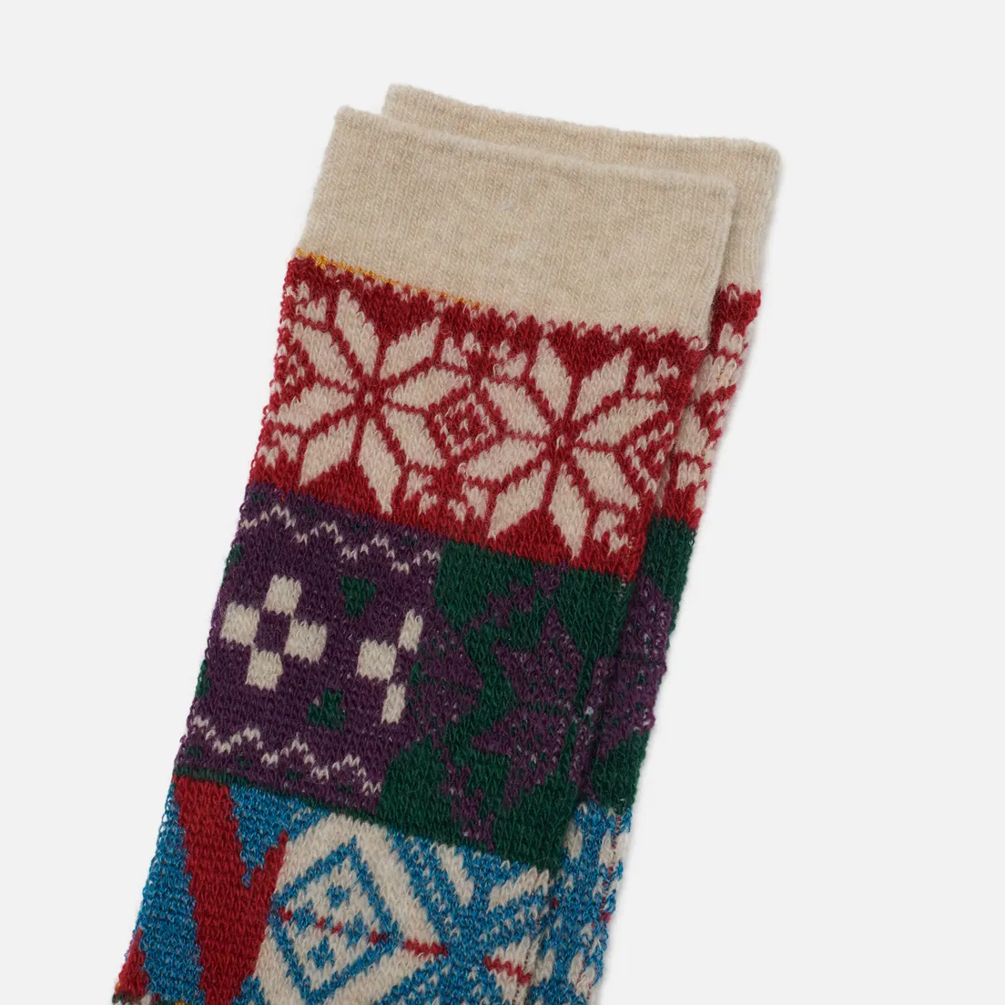 Anonymous Ism Носки Multi Jacquard Pattern Crew