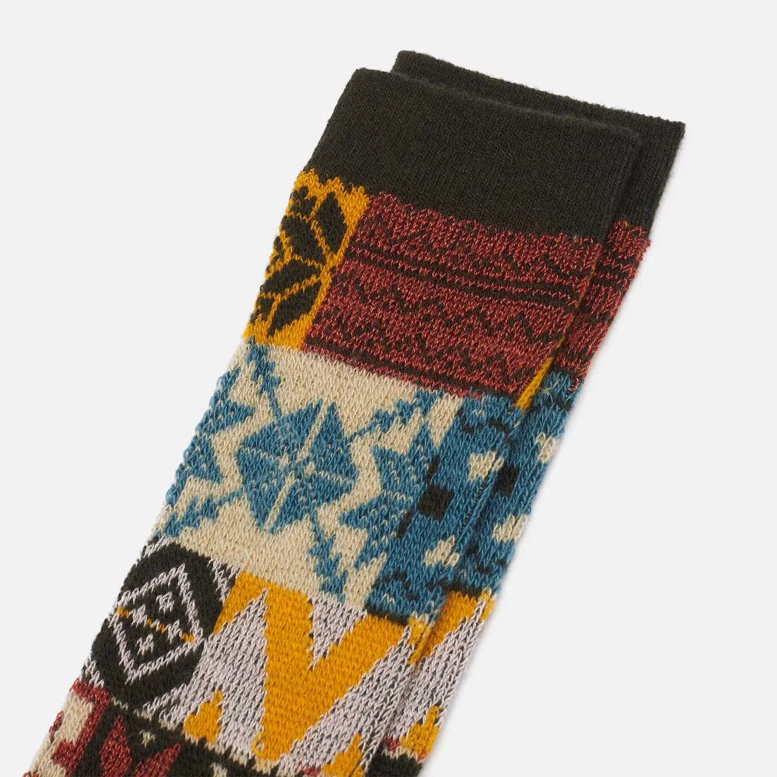 Anonymous Ism Носки Multi Jacquard Pattern Crew
