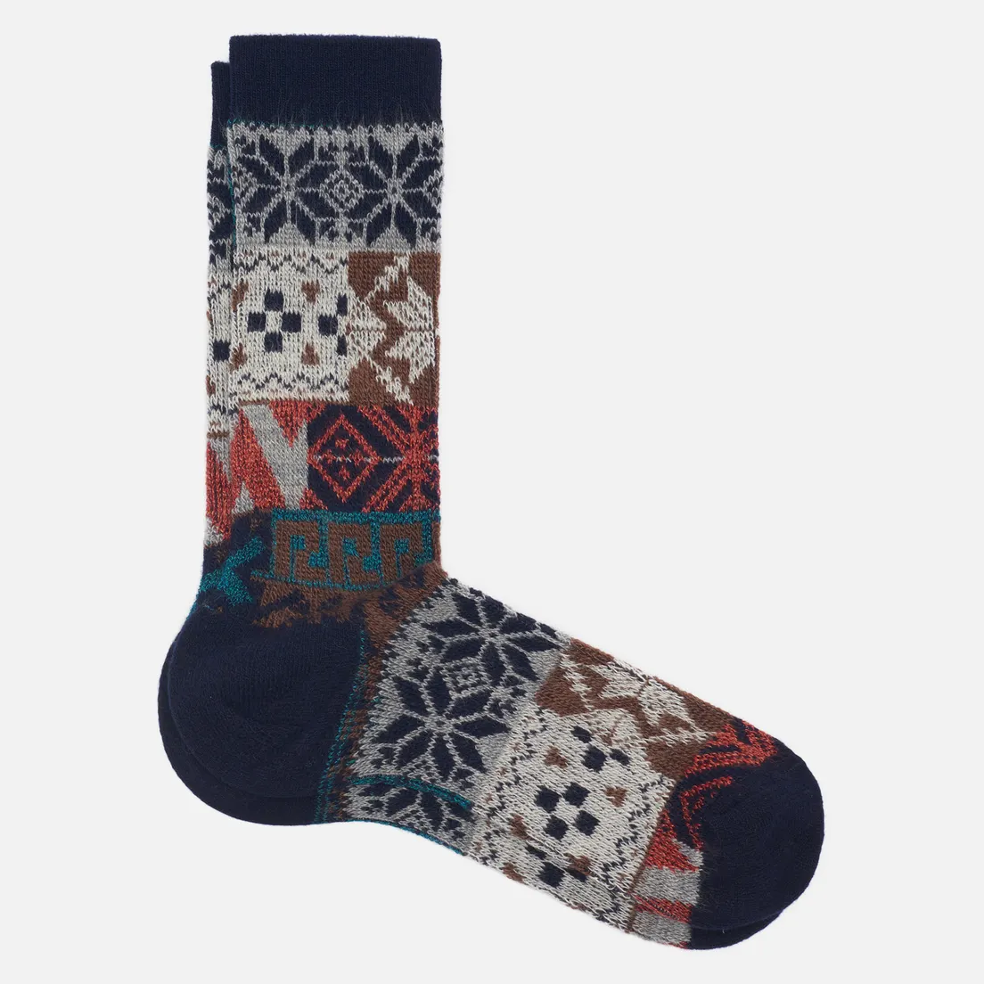 Anonymous Ism Носки Multi Jacquard Pattern Crew