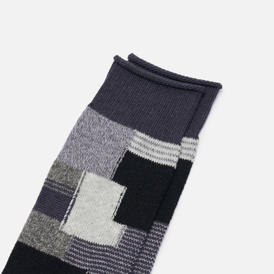 Носки Anonymous Ism Patchwork Crew Black Melange