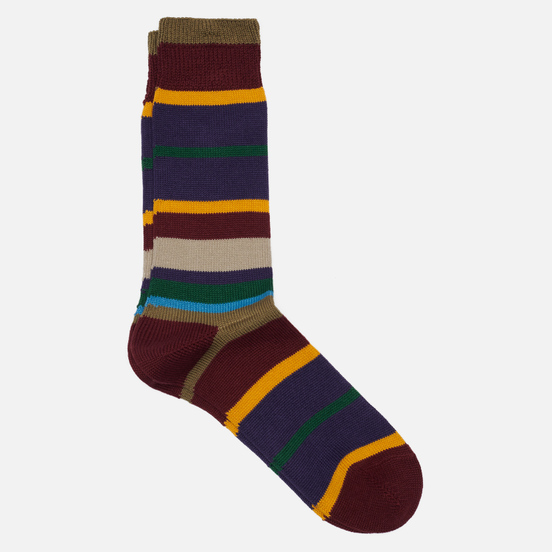 Носки Anonymous Ism Multi Stripes Crew Wine