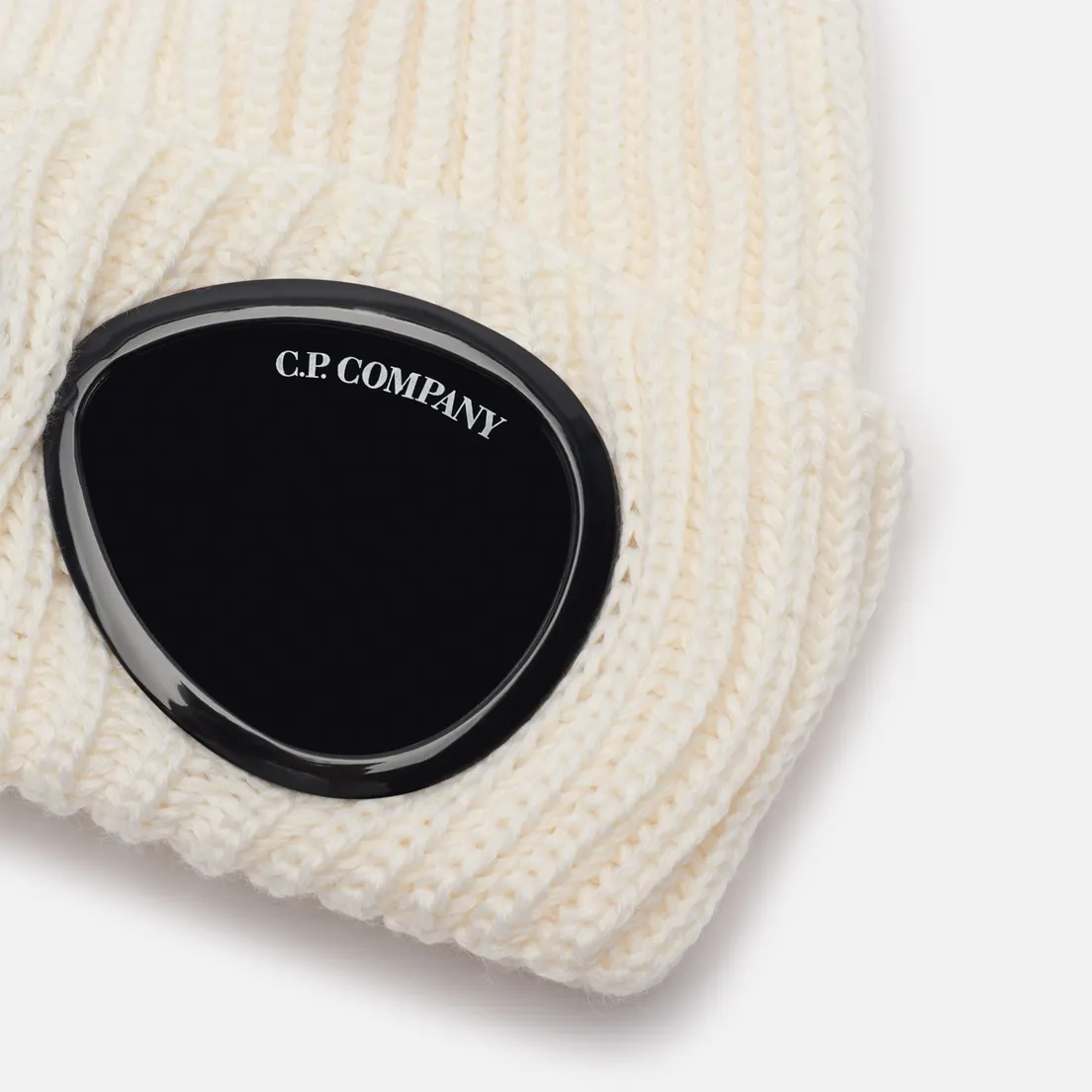 C.P. Company Шапка Extrafine Merino Wool Goggle Ribbed