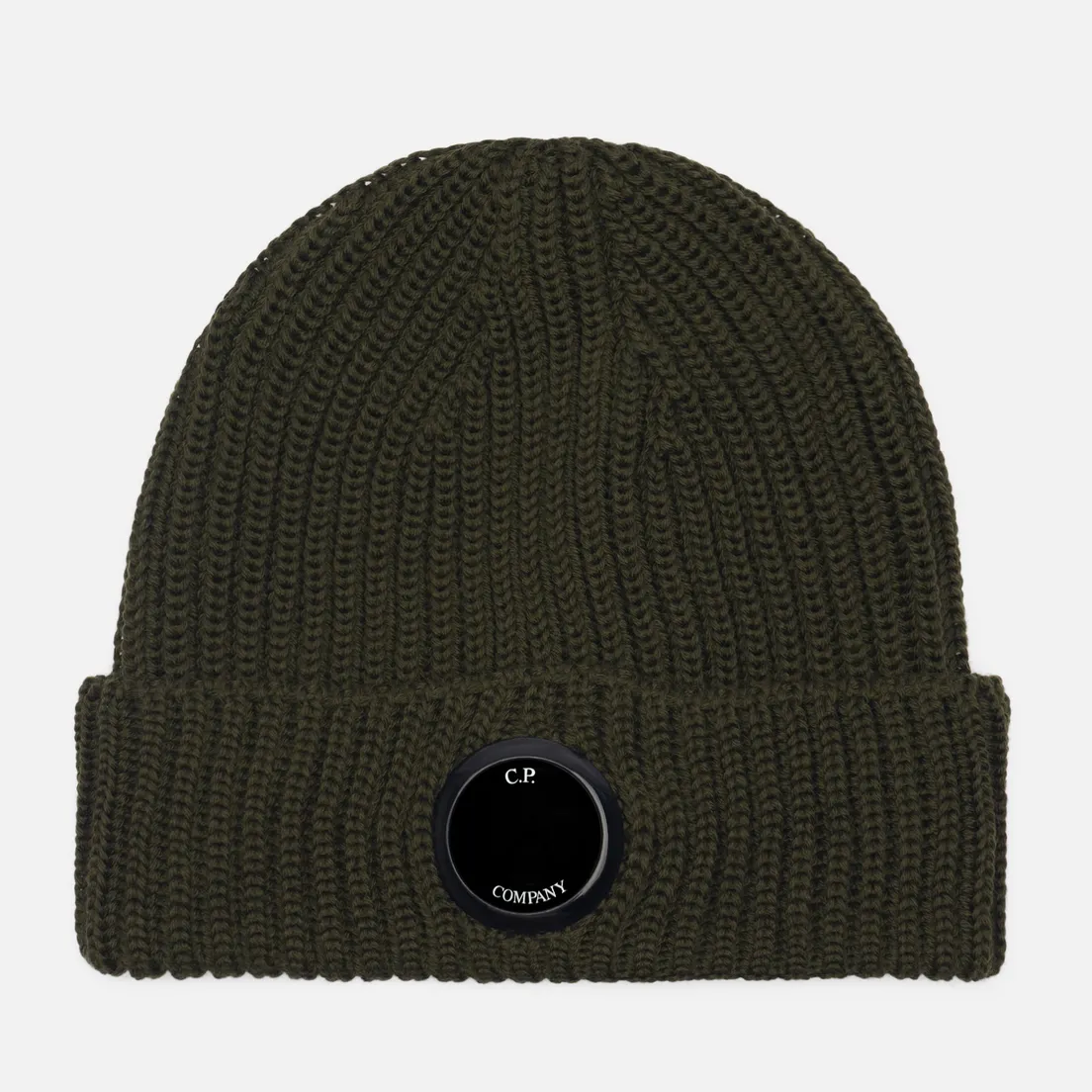 C.P. Company Шапка Extrafine Merino Wool Lens Ribbed