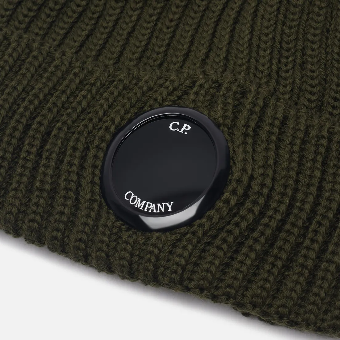C.P. Company Шапка Extrafine Merino Wool Lens Ribbed