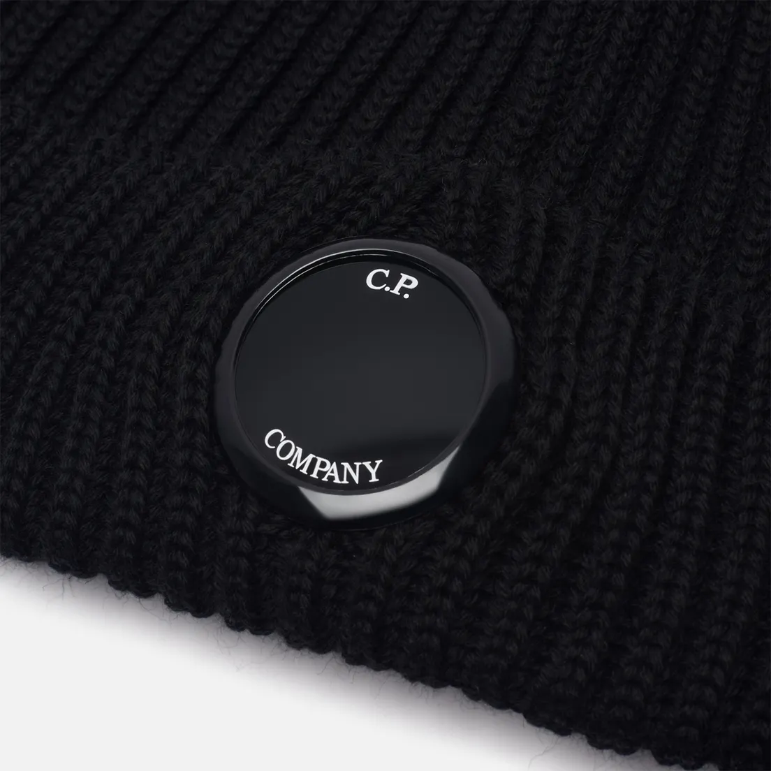 C.P. Company Шапка Extrafine Merino Wool Lens Ribbed
