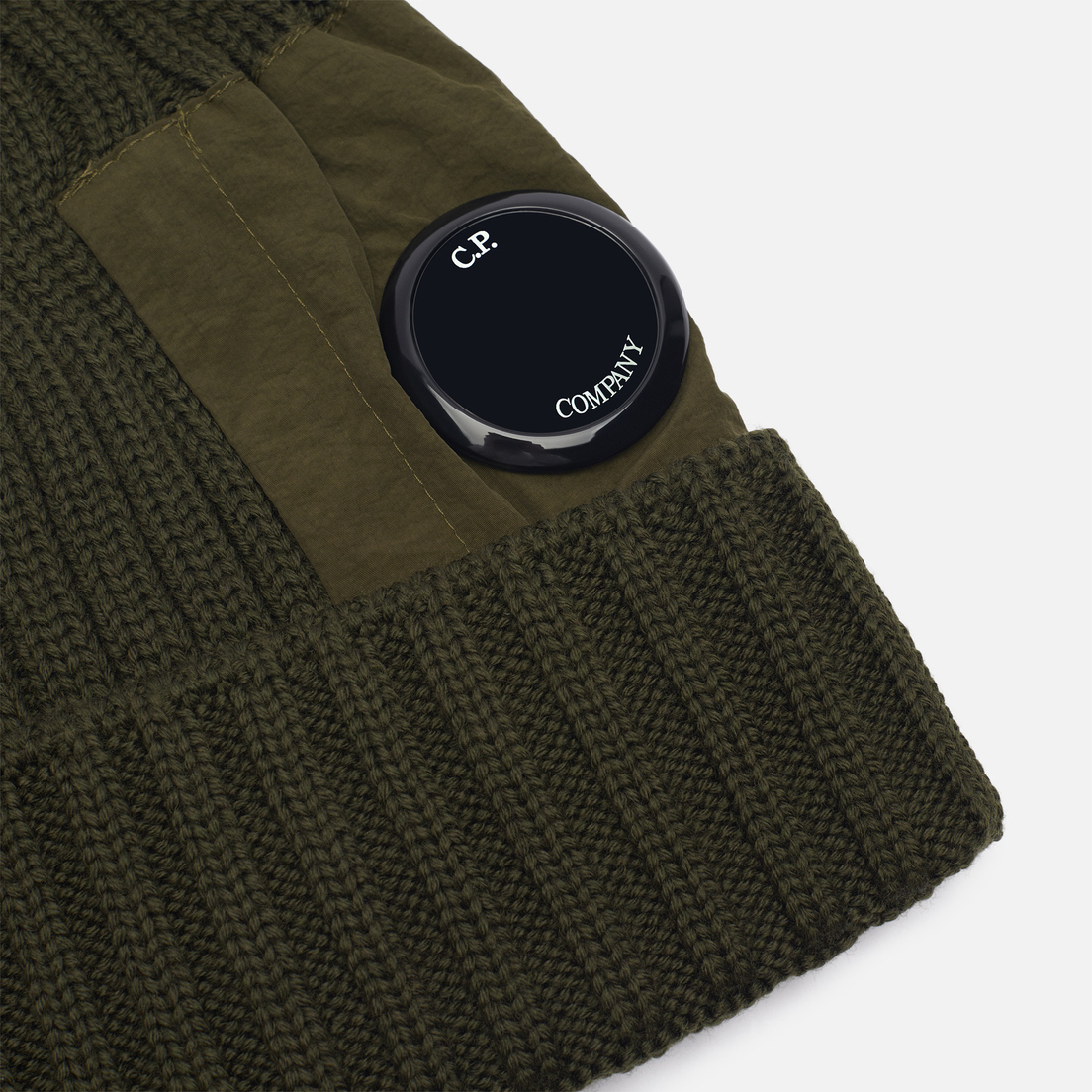 C.P. Company Шапка Extrafine Merino Wool Side Lens