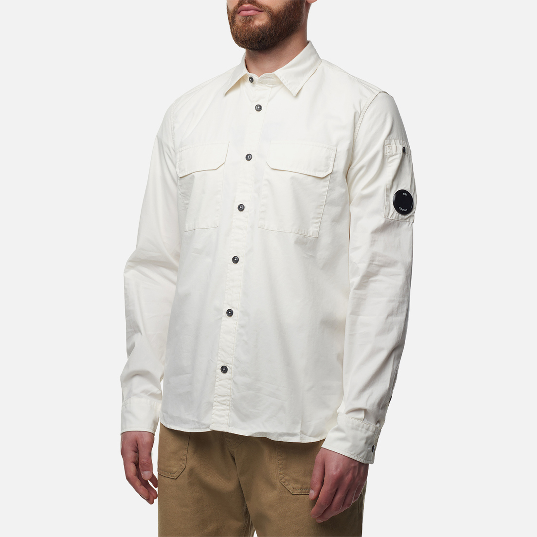 C.P. Company Мужская рубашка Gabardine Buttoned Lens