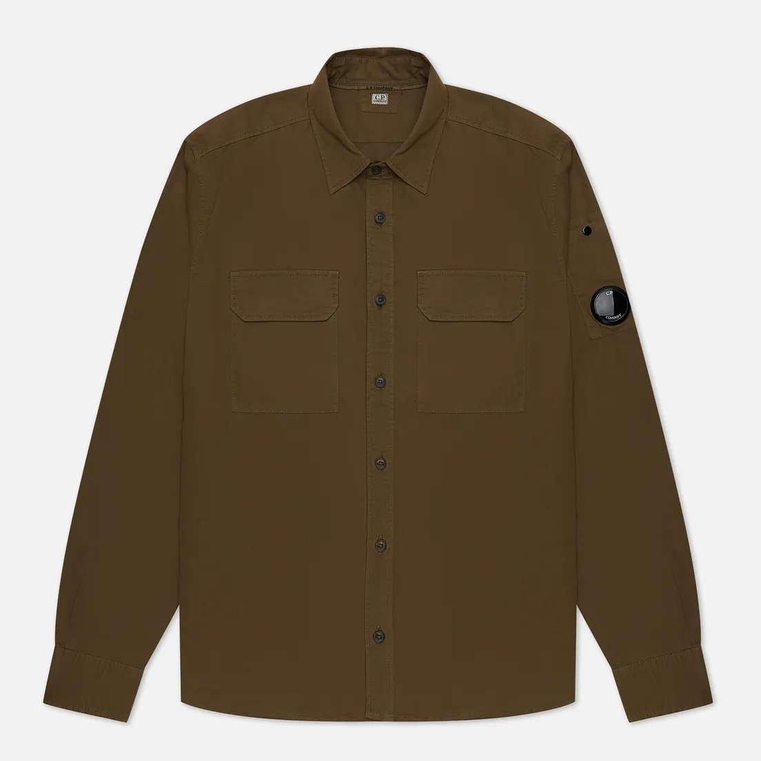 C.P. Company Мужская рубашка Gabardine Buttoned Lens