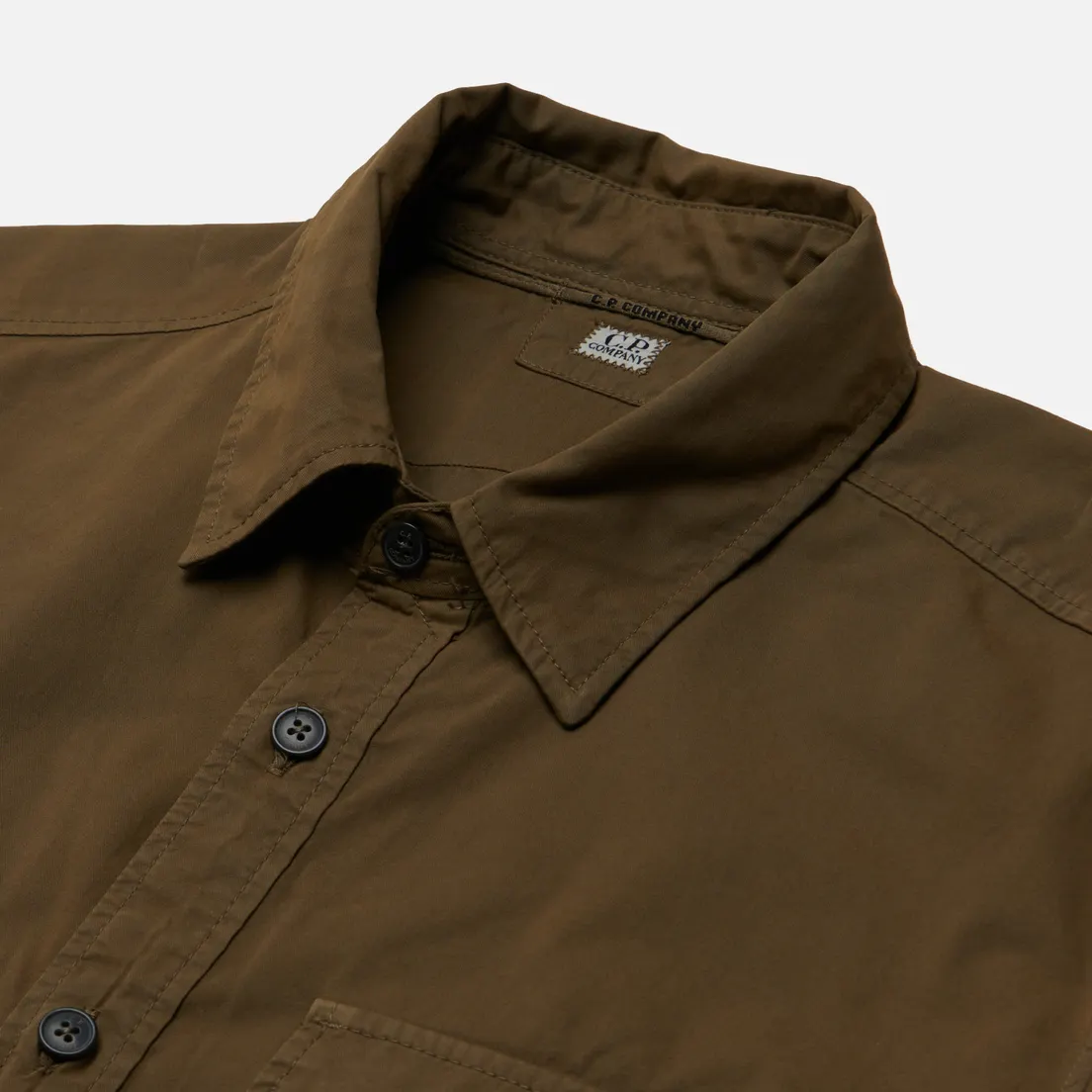 C.P. Company Мужская рубашка Gabardine Buttoned Lens