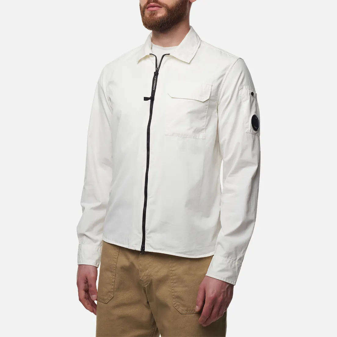 C.P. Company Мужская рубашка Gabardine Zipped Lens