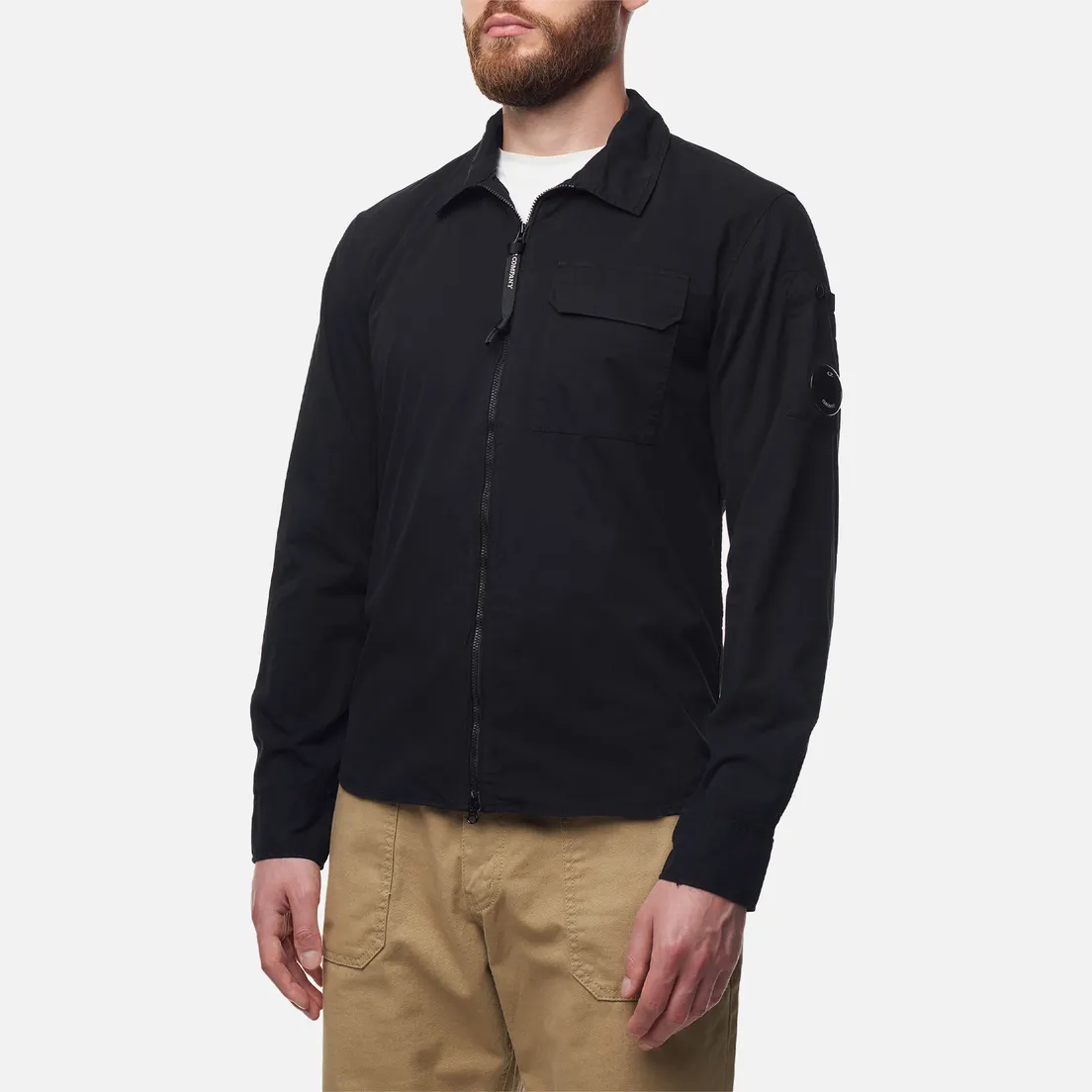 C.P. Company Мужская рубашка Gabardine Zipped Lens