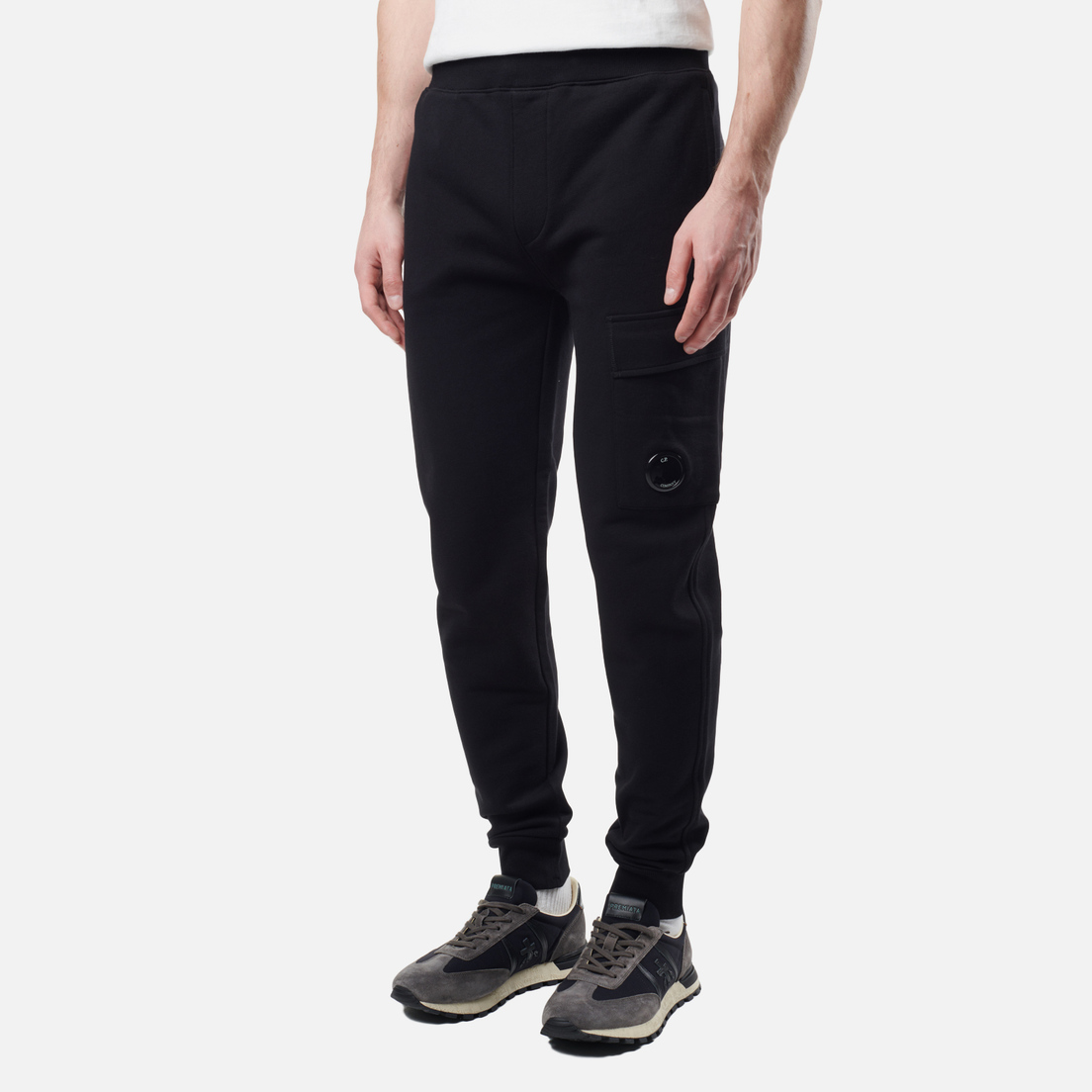 C.P. Company Мужские брюки Diagonal Raised Fleece Cargo Track