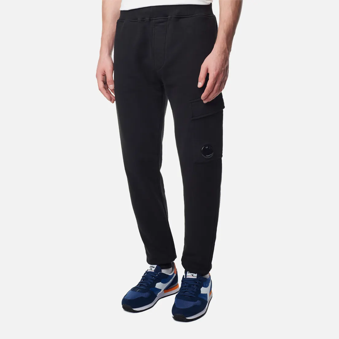 C.P. Company Мужские брюки Brushed & Emerized Diagonal Fleece Cargo Track