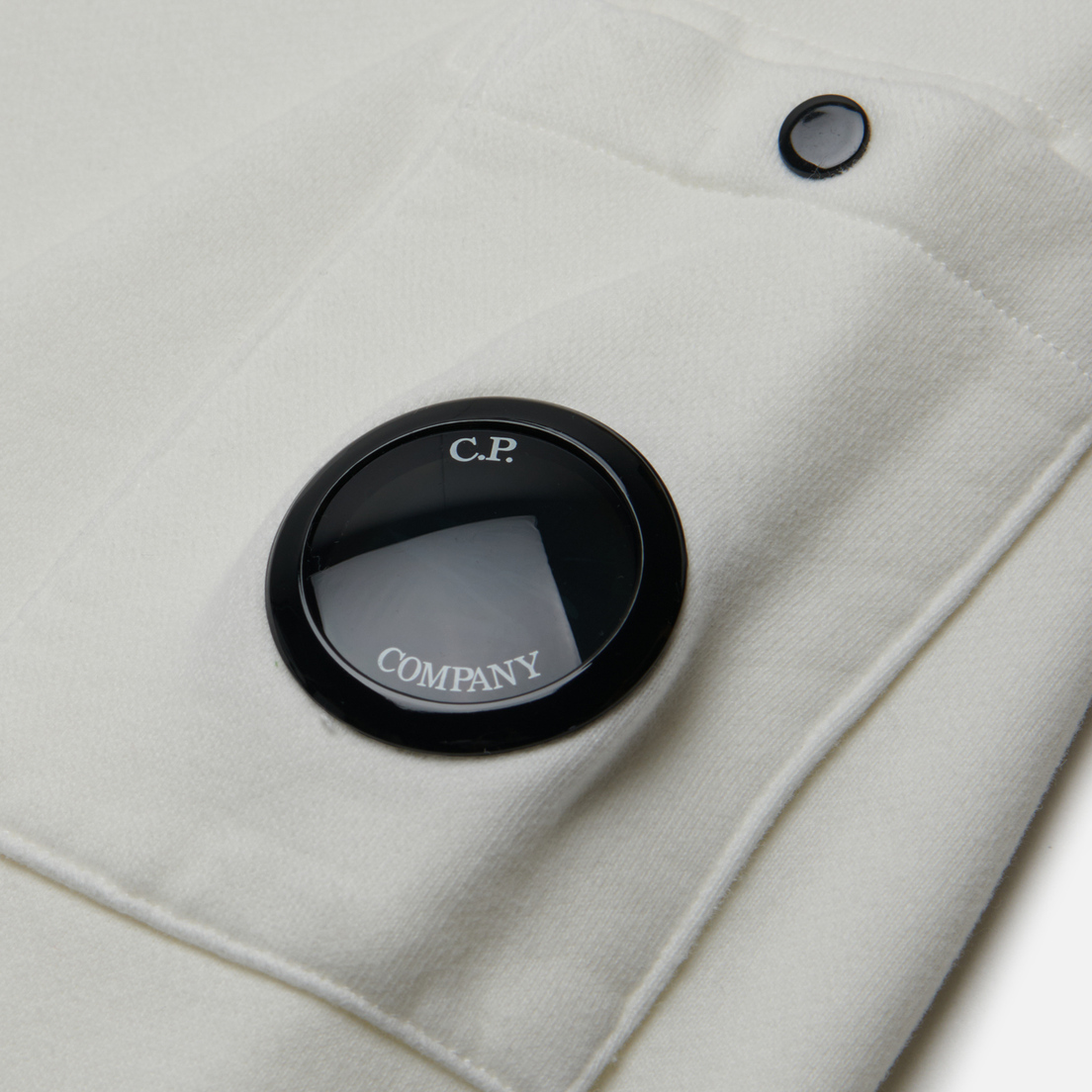 C.P. Company Мужская толстовка Brushed & Emerized Diagonal Fleece Lens Garment Dyed