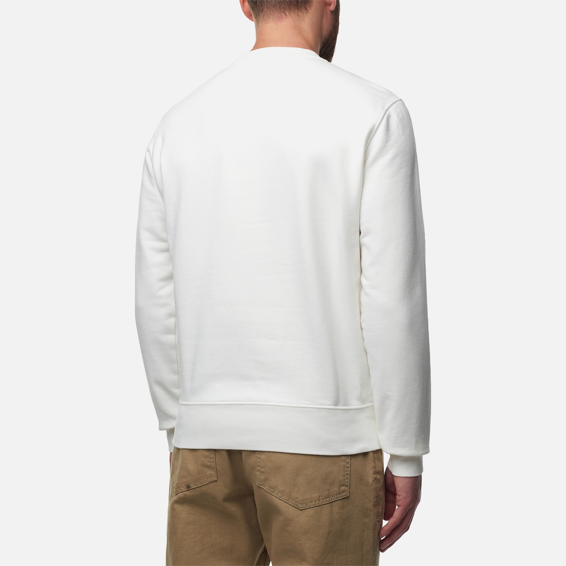 C.P. Company Мужская толстовка Brushed & Emerized Diagonal Fleece Lens Garment Dyed