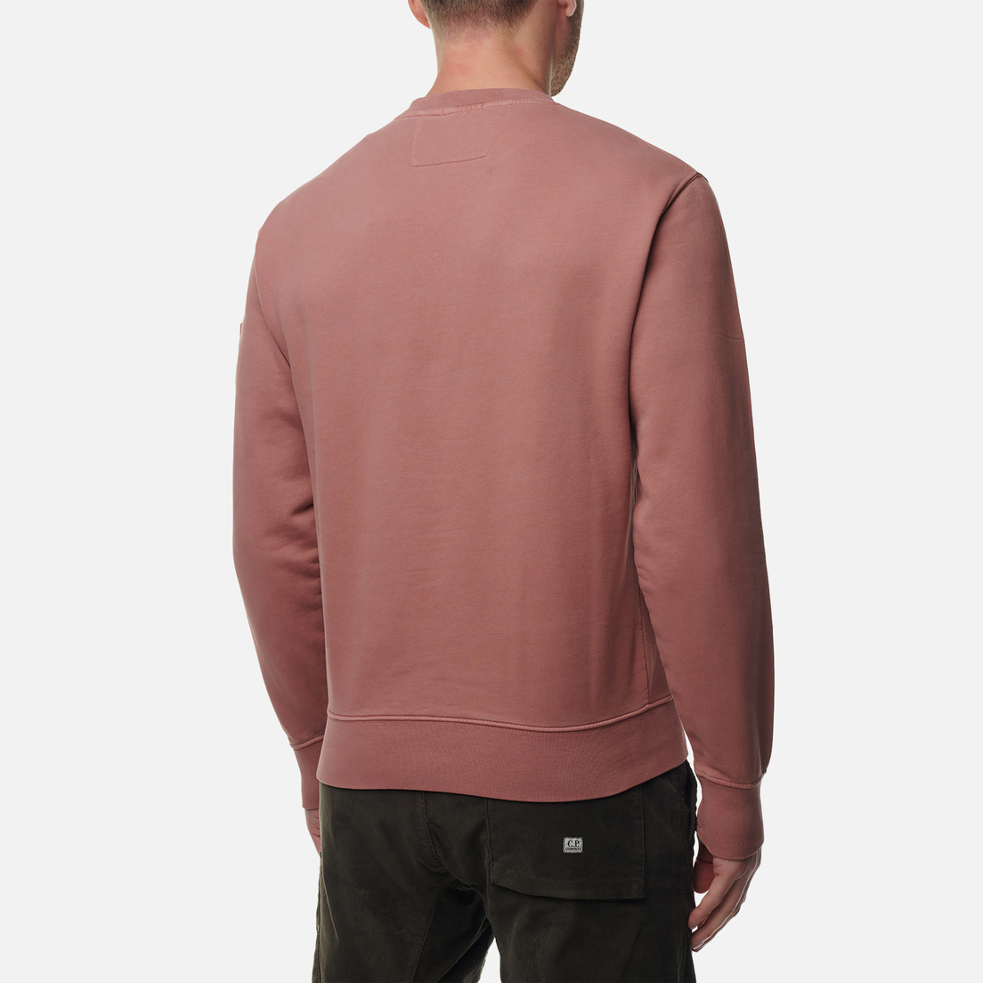 C.P. Company Мужская толстовка Brushed & Emerized Diagonal Fleece Lens Resist Dyed