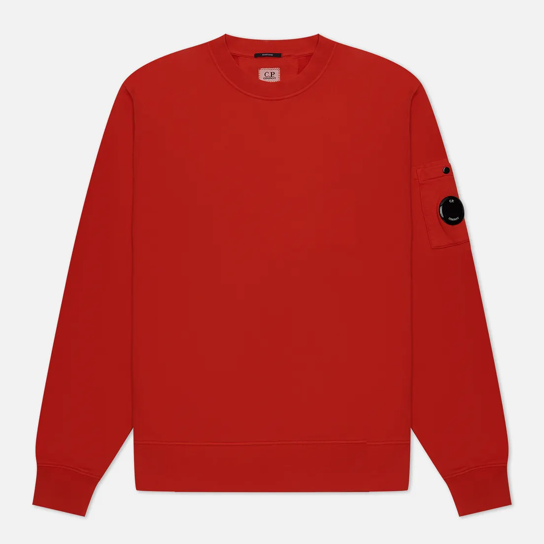 C.P. Company Мужская толстовка Brushed & Emerized Diagonal Fleece Lens Resist Dyed
