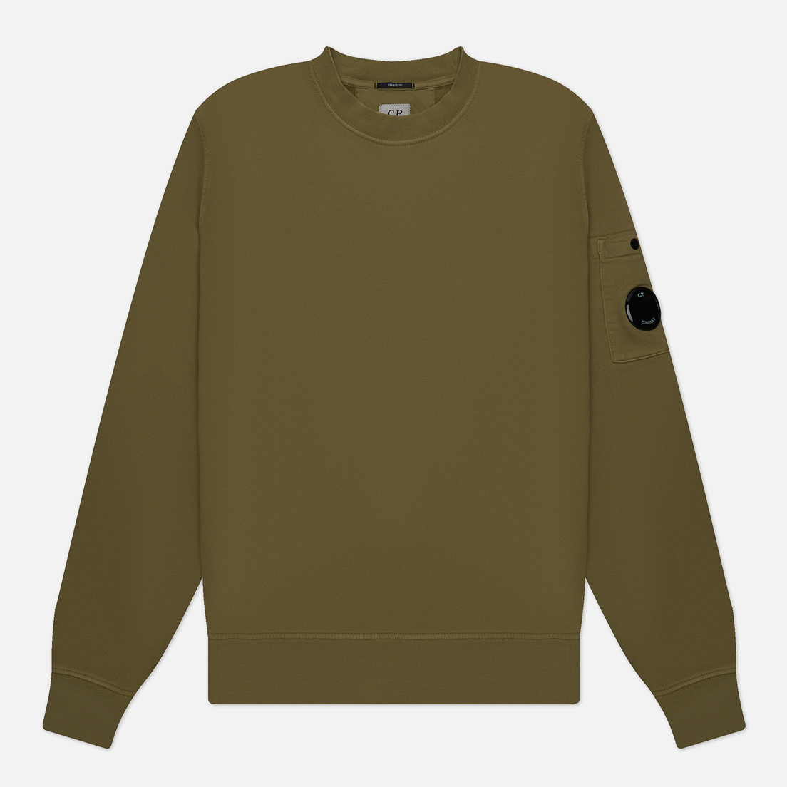 C.P. Company Мужская толстовка Brushed & Emerized Diagonal Fleece Lens Resist Dyed