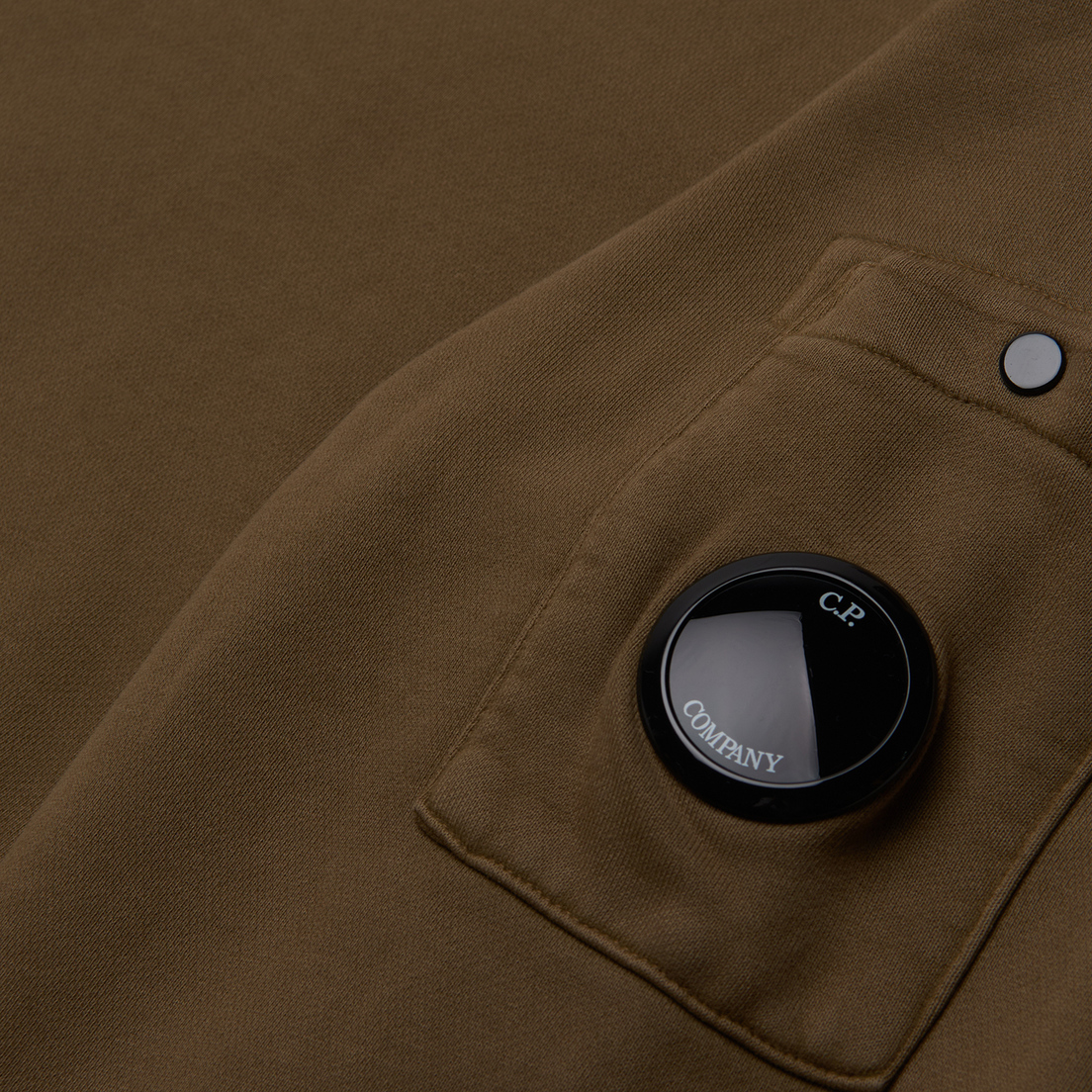 C.P. Company Мужская толстовка Brushed & Emerized Diagonal Fleece Lens Resist Dyed