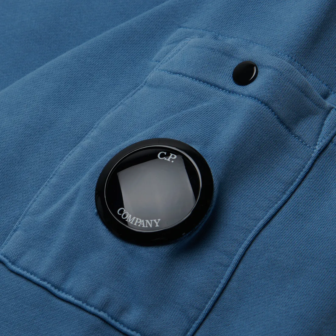 C.P. Company Мужская толстовка Brushed & Emerized Diagonal Fleece Lens Resist Dyed