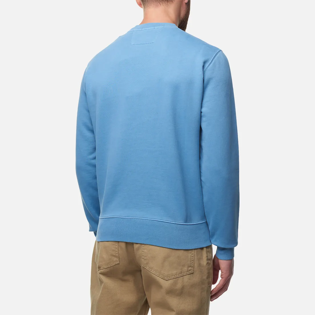 C.P. Company Мужская толстовка Brushed & Emerized Diagonal Fleece Lens Resist Dyed