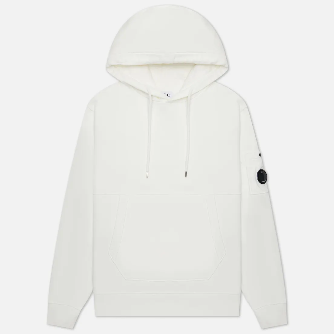 C.P. Company Мужская толстовка Brushed & Emerized Diagonal Fleece Lens Hoodie Garment Dyed