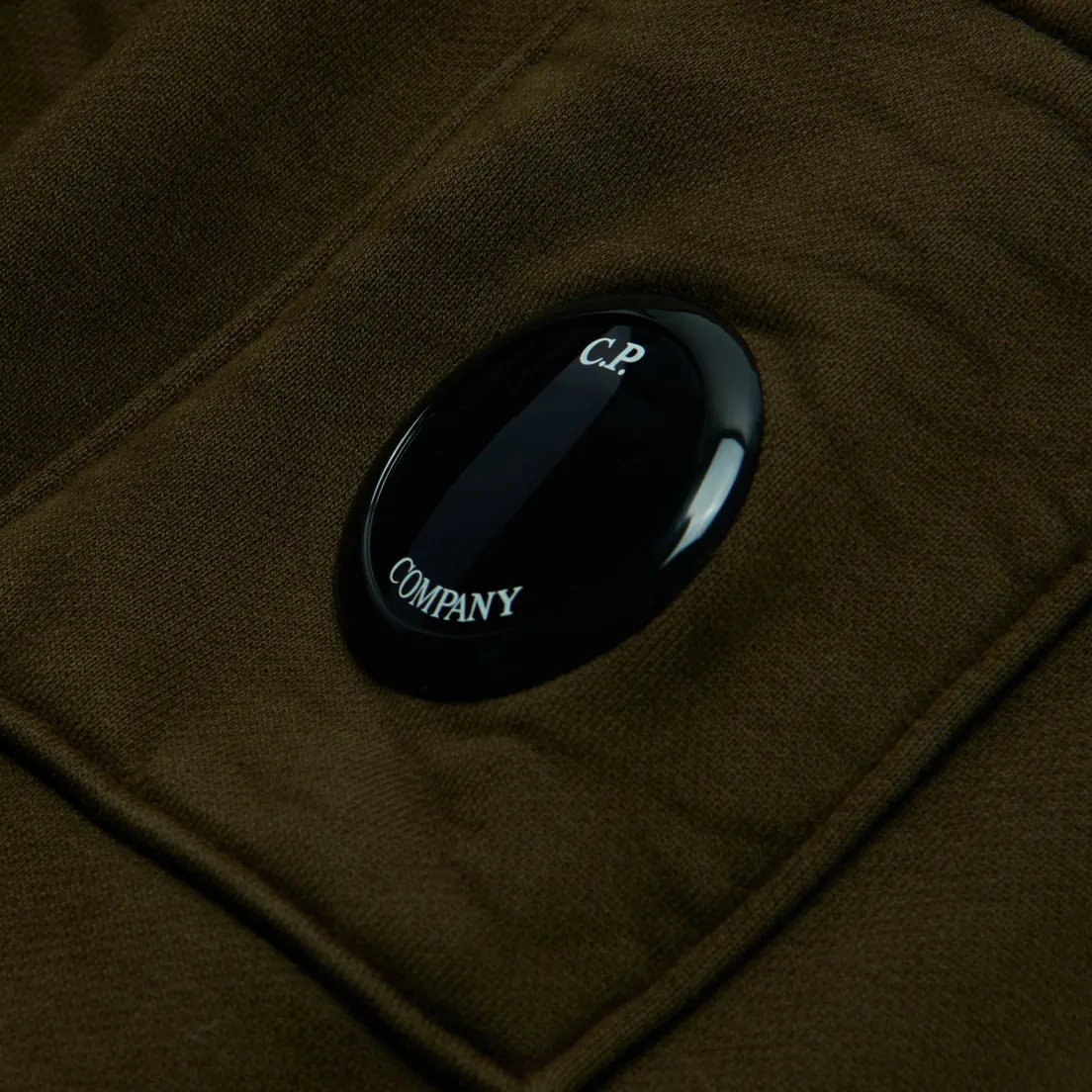 C.P. Company Мужская толстовка Brushed & Emerized Diagonal Fleece Lens Hoodie Garment Dyed