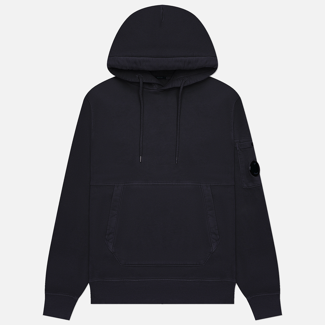 C.P. Company Мужская толстовка Brushed & Emerized Diagonal Fleece Lens Hoodie Garment Dyed