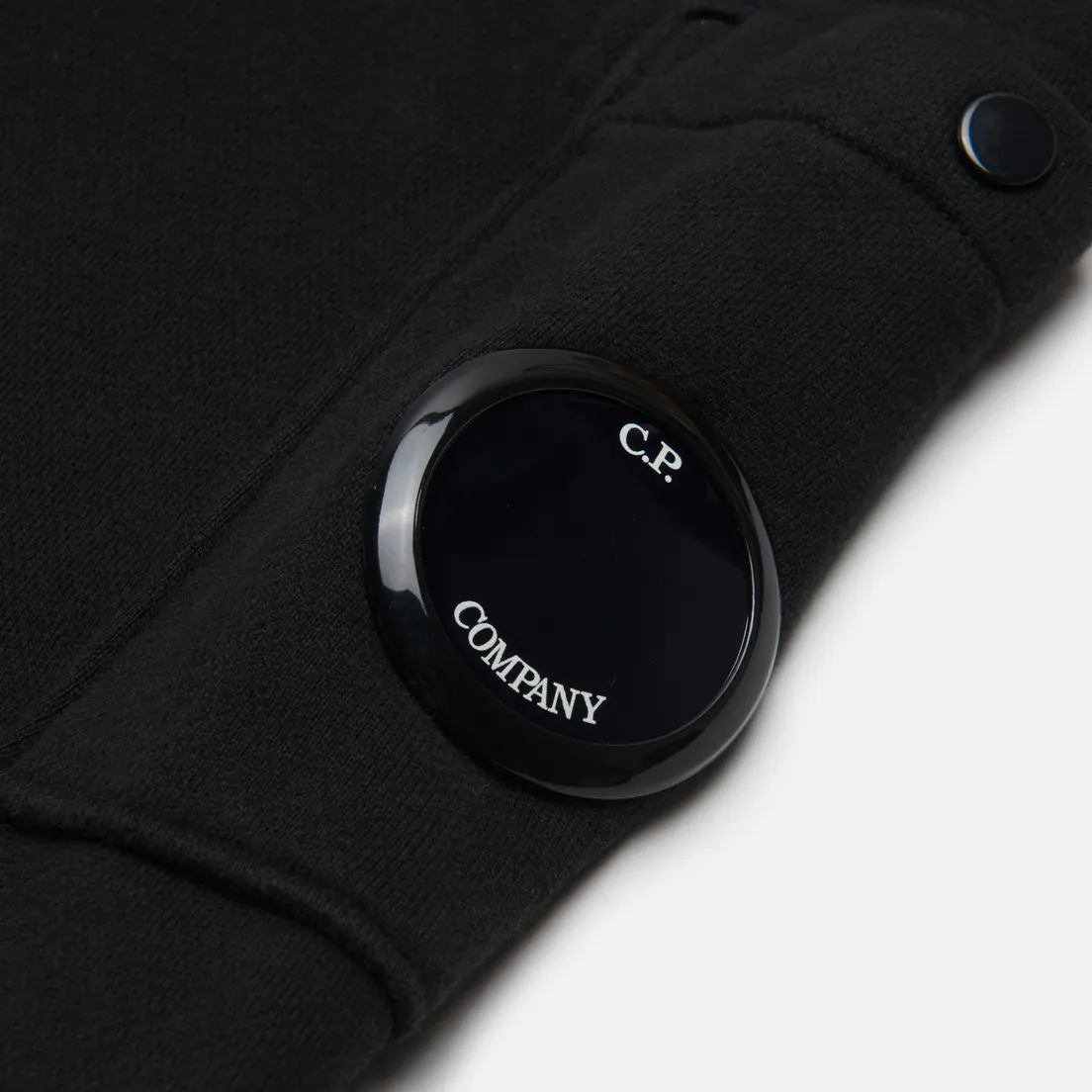 C.P. Company Мужская толстовка Brushed & Emerized Diagonal Fleece Lens Hoodie Garment Dyed