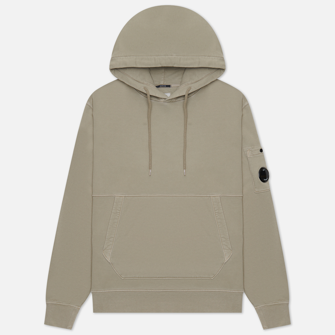 C.P. Company Мужская толстовка Brushed & Emerized Diagonal Fleece Lens Hoodie Resist Dyed