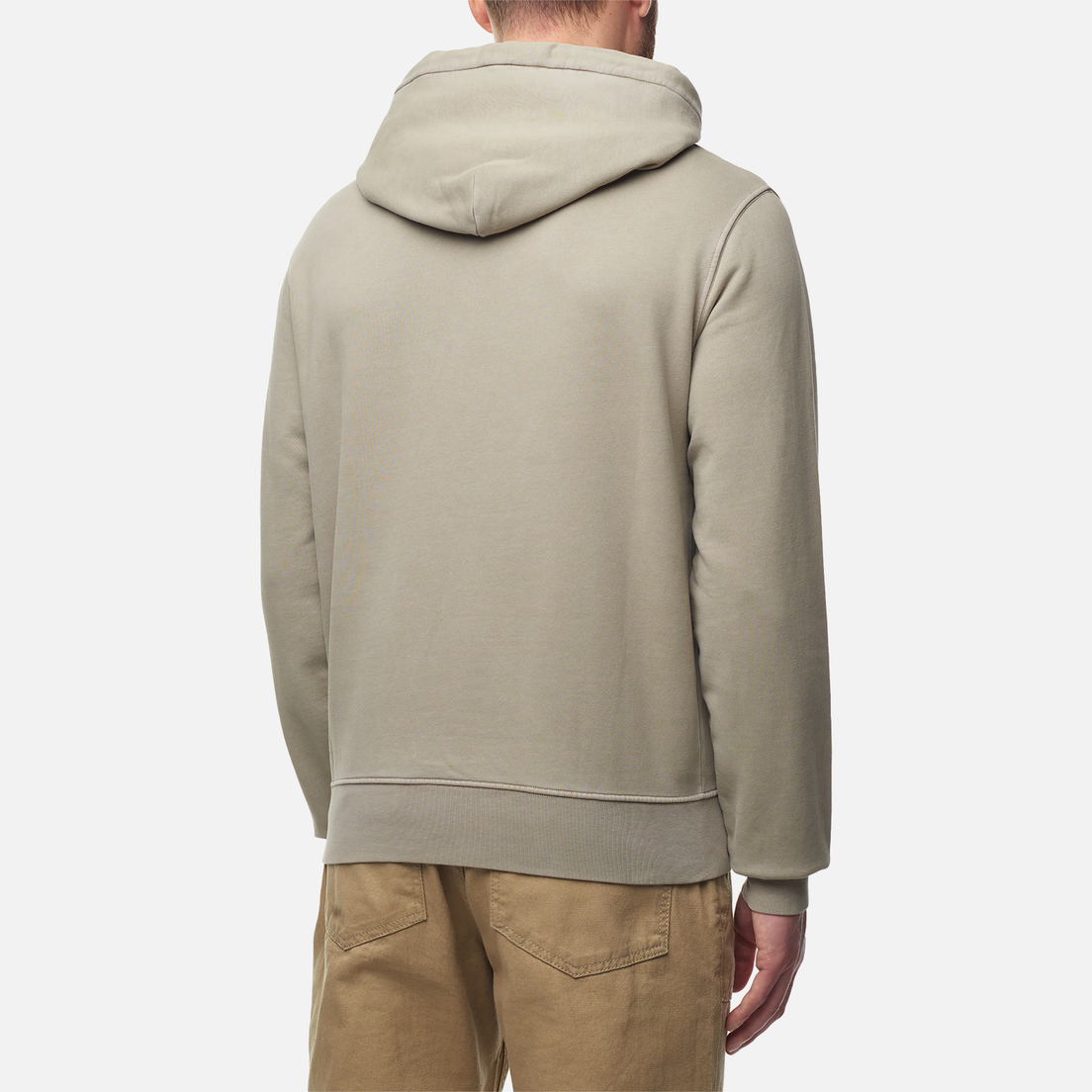 C.P. Company Мужская толстовка Brushed & Emerized Diagonal Fleece Lens Hoodie Resist Dyed