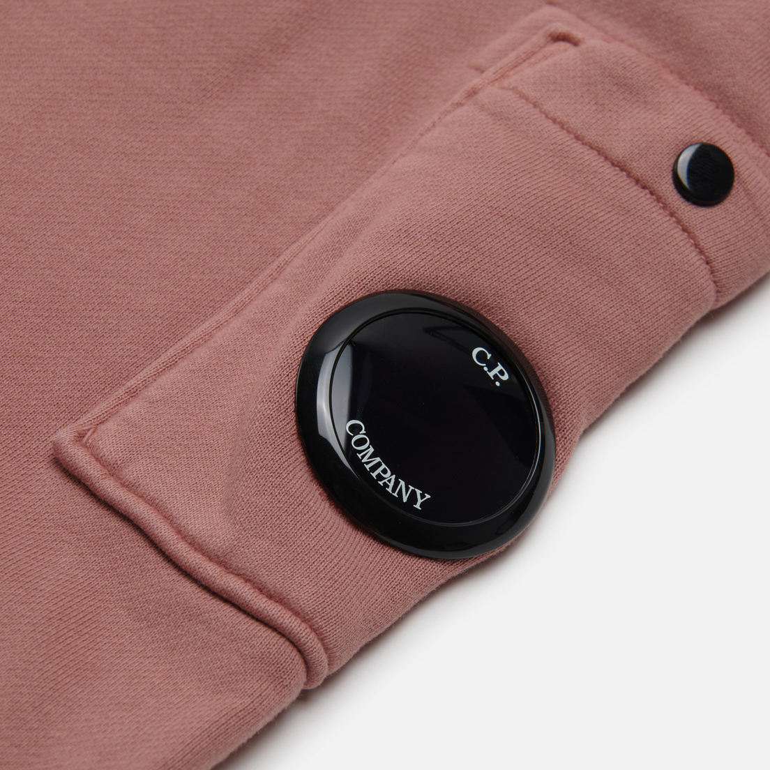 C.P. Company Мужская толстовка Brushed & Emerized Diagonal Fleece Lens Hoodie Resist Dyed