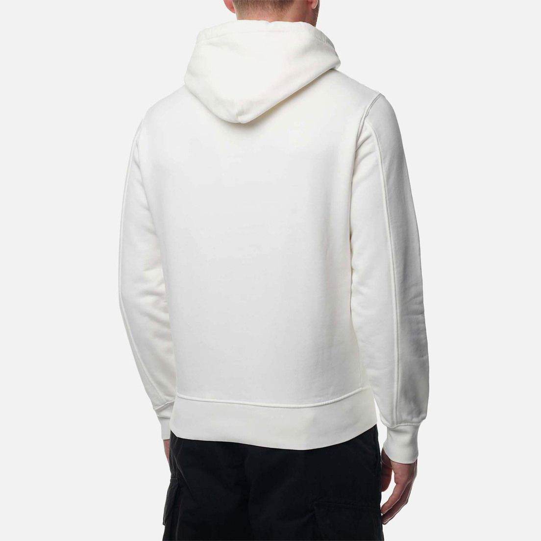 C.P. Company Мужская толстовка Brushed & Emerized Diagonal Fleece Logo Garment Dyed