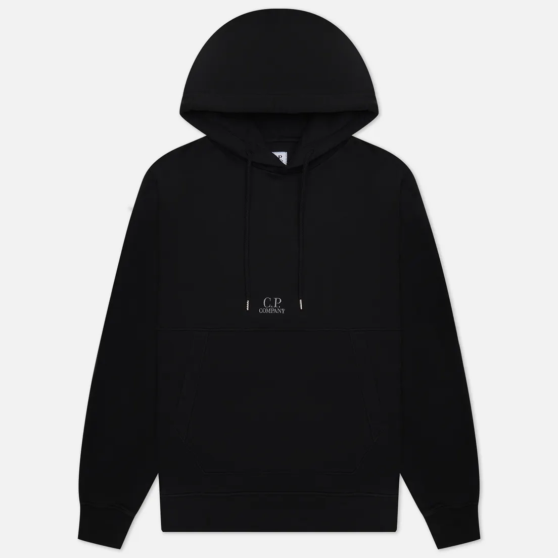 C.P. Company Мужская толстовка Brushed & Emerized Diagonal Fleece Logo Garment Dyed