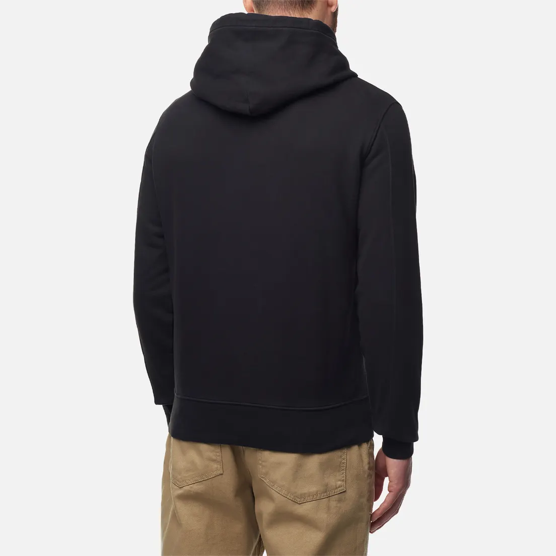 C.P. Company Мужская толстовка Brushed & Emerized Diagonal Fleece Logo Garment Dyed
