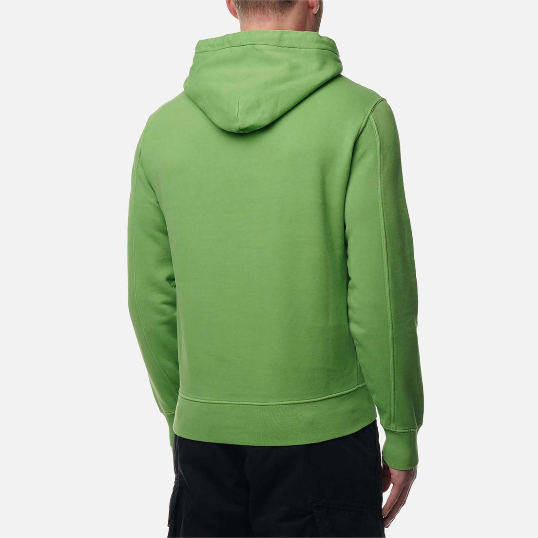 C.P. Company Мужская толстовка Brushed & Emerized Diagonal Fleece Logo Resist Dyed