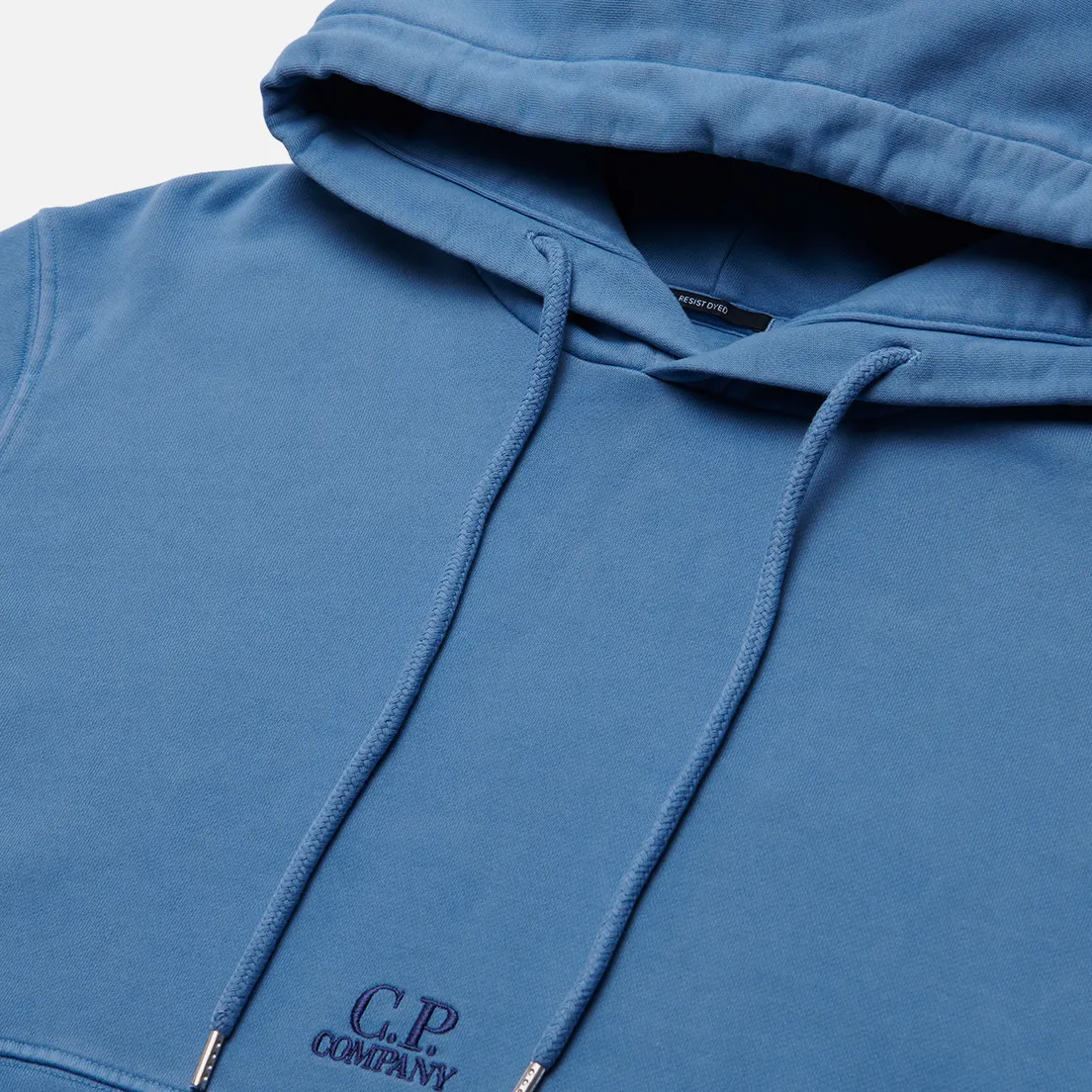 C.P. Company Мужская толстовка Brushed & Emerized Diagonal Fleece Logo Resist Dyed