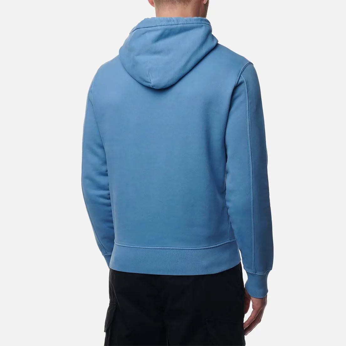 C.P. Company Мужская толстовка Brushed & Emerized Diagonal Fleece Logo Resist Dyed