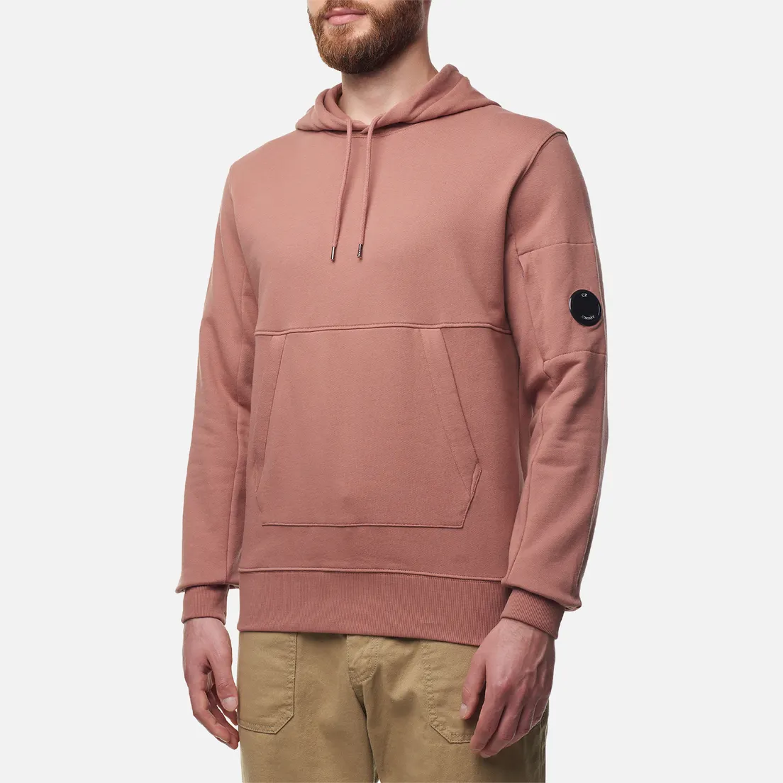 C.P. Company Мужская толстовка Diagonal Raised Fleece Lens Hoodie