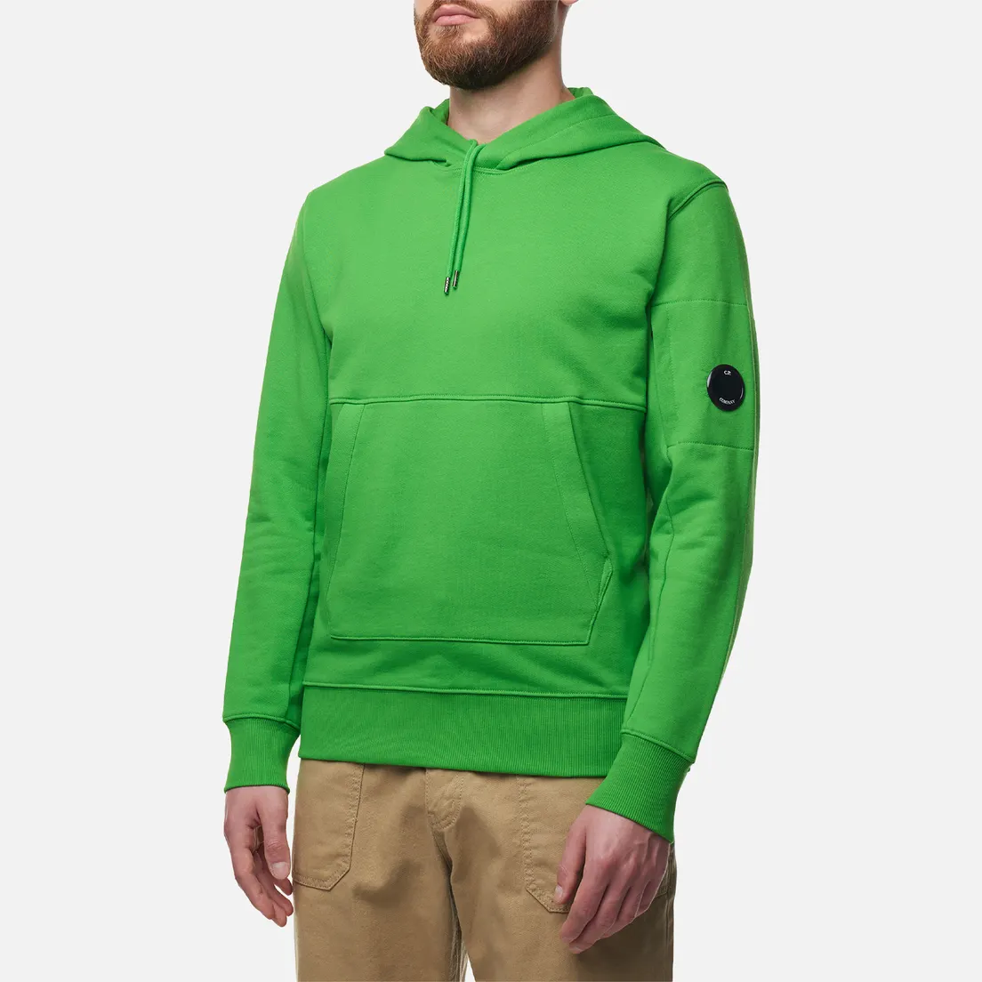 C.P. Company Мужская толстовка Diagonal Raised Fleece Lens Hoodie