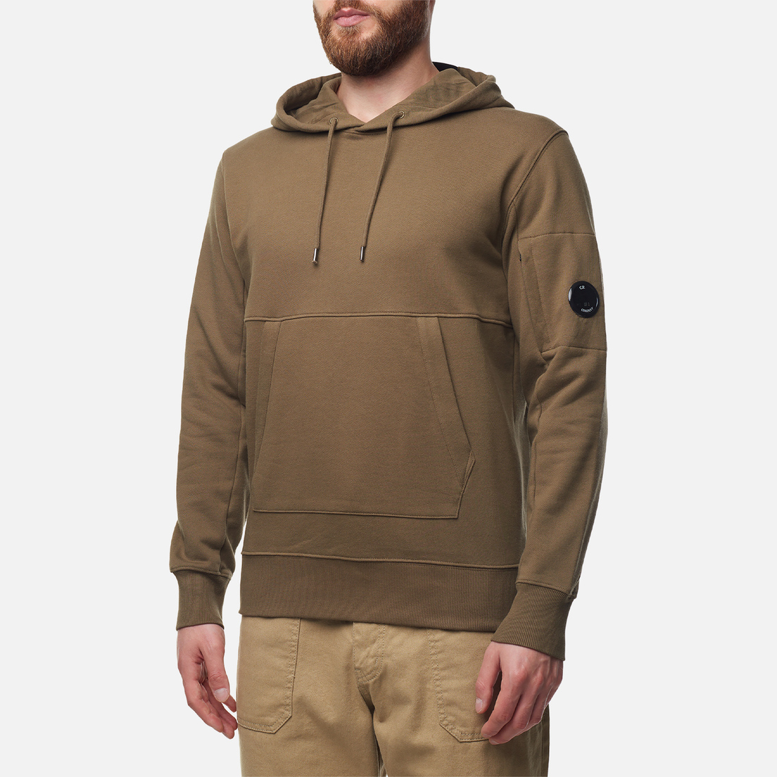 C.P. Company Мужская толстовка Diagonal Raised Fleece Lens Hoodie