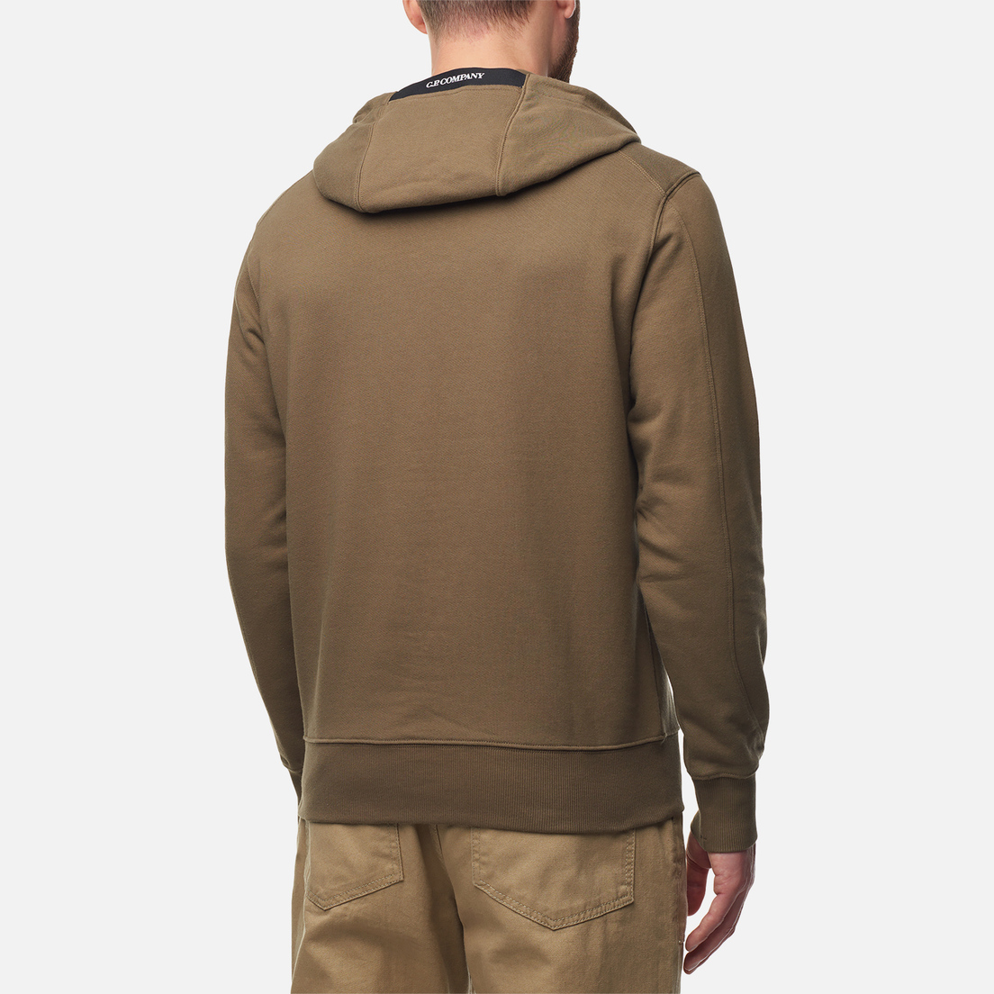 C.P. Company Мужская толстовка Diagonal Raised Fleece Lens Hoodie