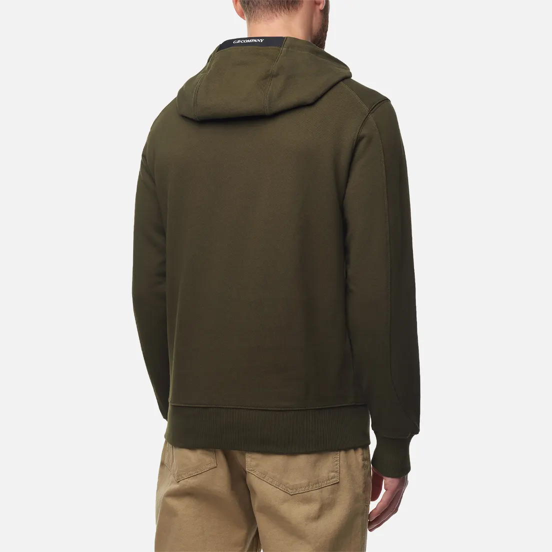 C.P. Company Мужская толстовка Diagonal Raised Fleece Lens Hoodie