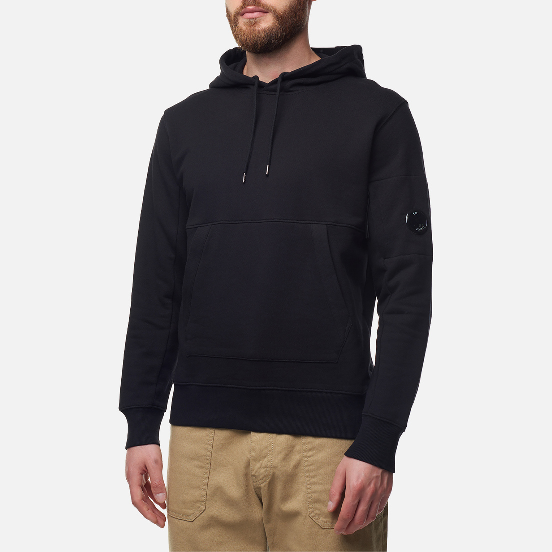 C.P. Company Мужская толстовка Diagonal Raised Fleece Lens Hoodie