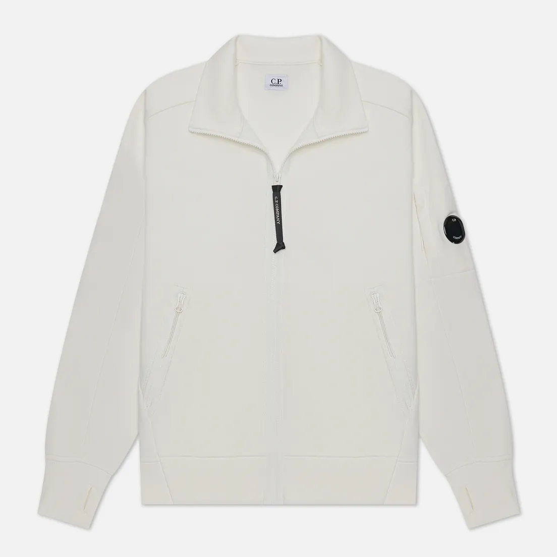 C.P. Company Мужская толстовка Diagonal Raised Fleece Zipped Ribbed