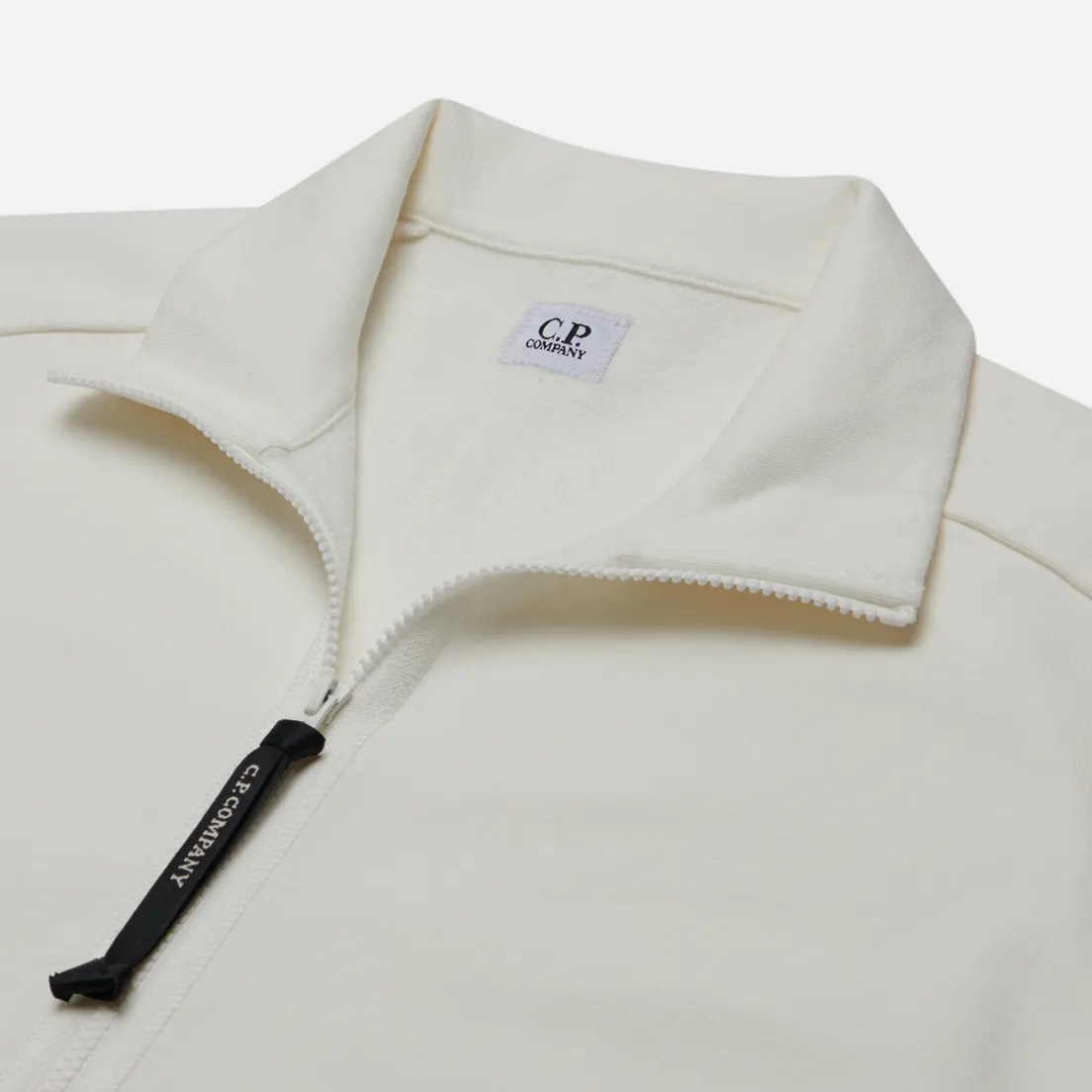C.P. Company Мужская толстовка Diagonal Raised Fleece Zipped Ribbed