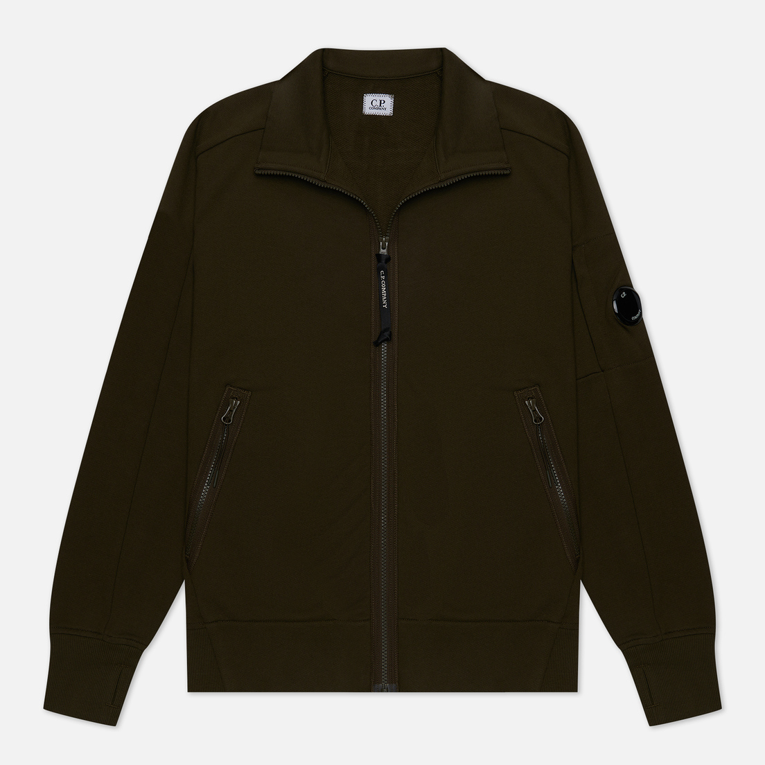 C.P. Company Мужская толстовка Diagonal Raised Fleece Zipped Ribbed