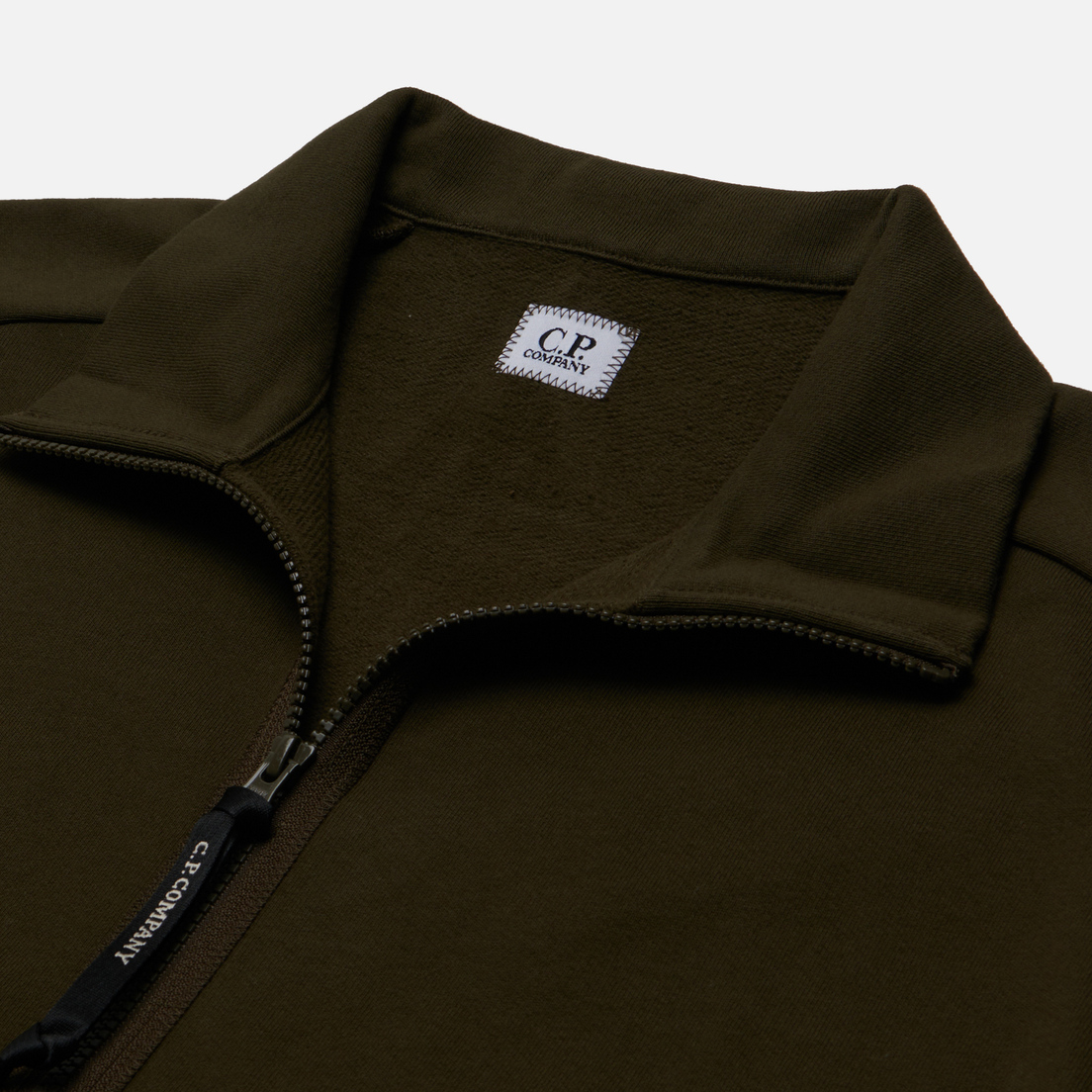 C.P. Company Мужская толстовка Diagonal Raised Fleece Zipped Ribbed